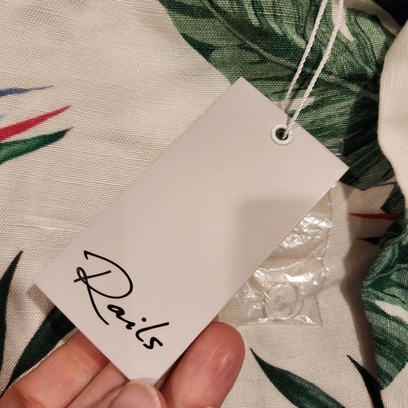 Rails NWT Green Orla Wrap Skirt Linen Blend Birds of Paradise Flower Print sz XS - Picture 7 of 15